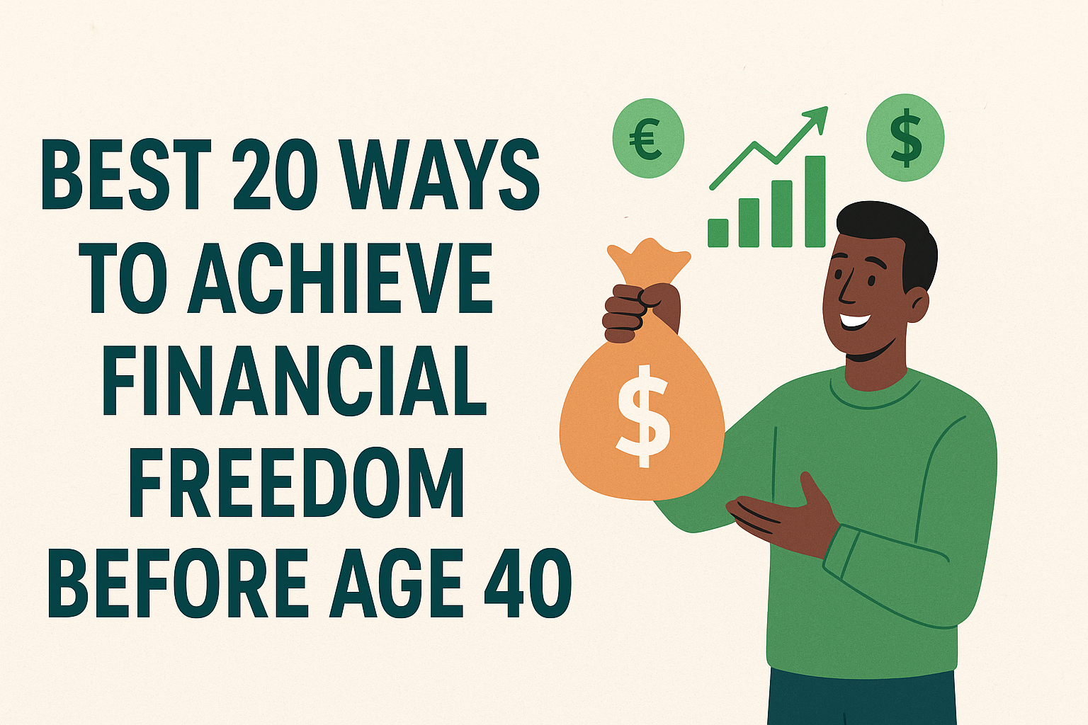 Best 20 ways to achieve financial freedom before age 40