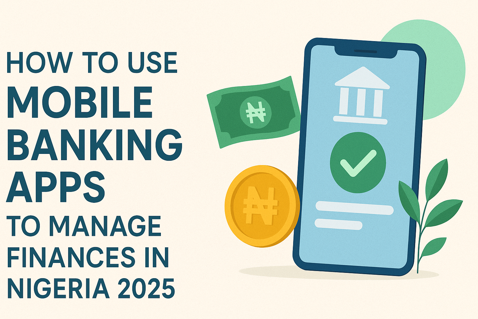 How to Use Mobile Banking Apps to Manage Finances in Nigeria 2025