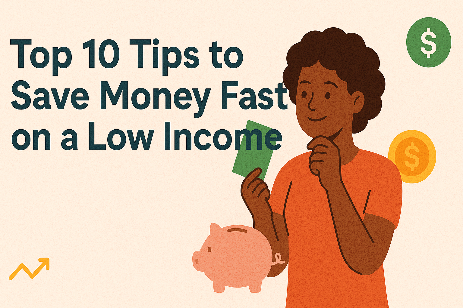 Top 10 tips to save money fast on a low income