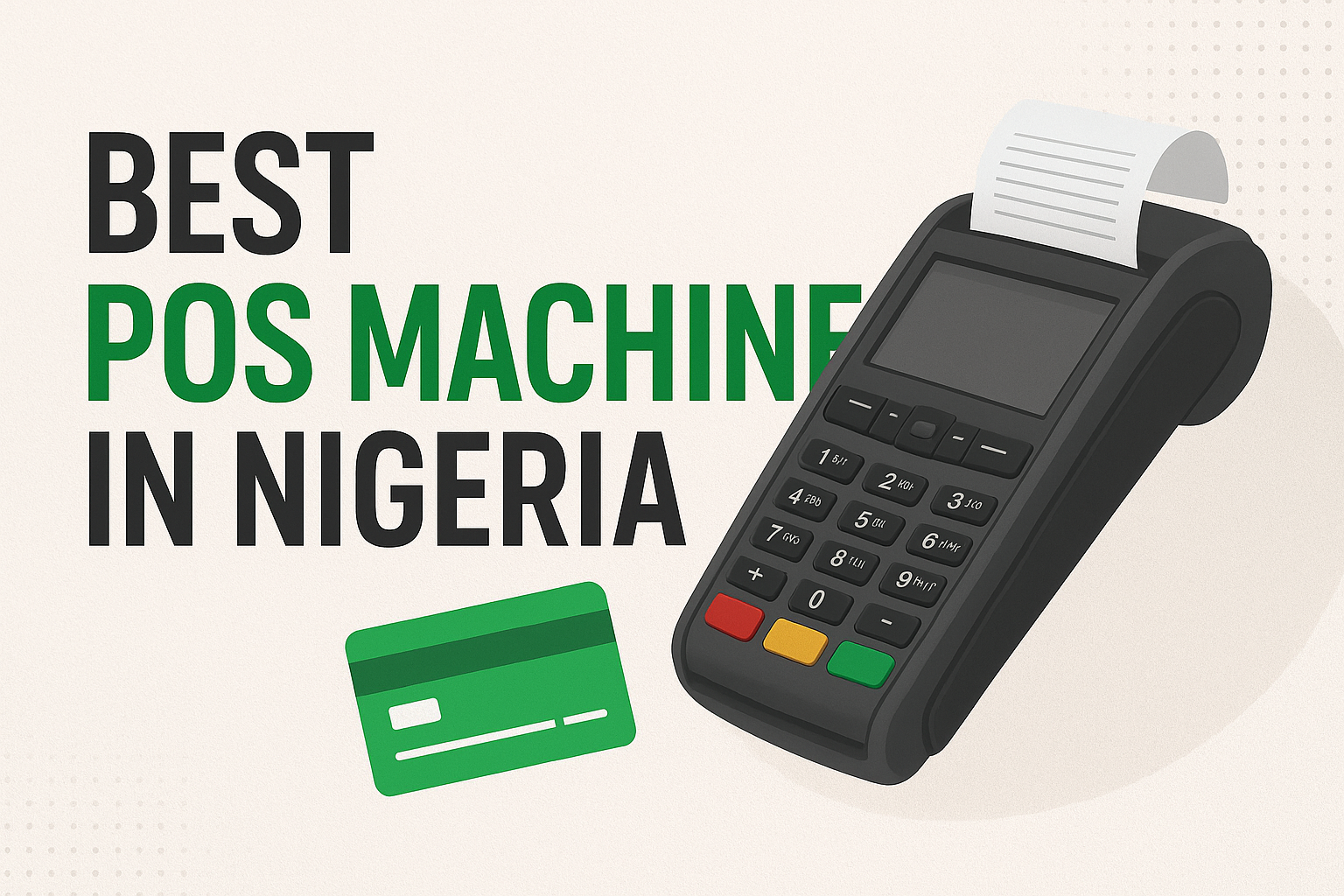 Best POS Machine in Nigeria