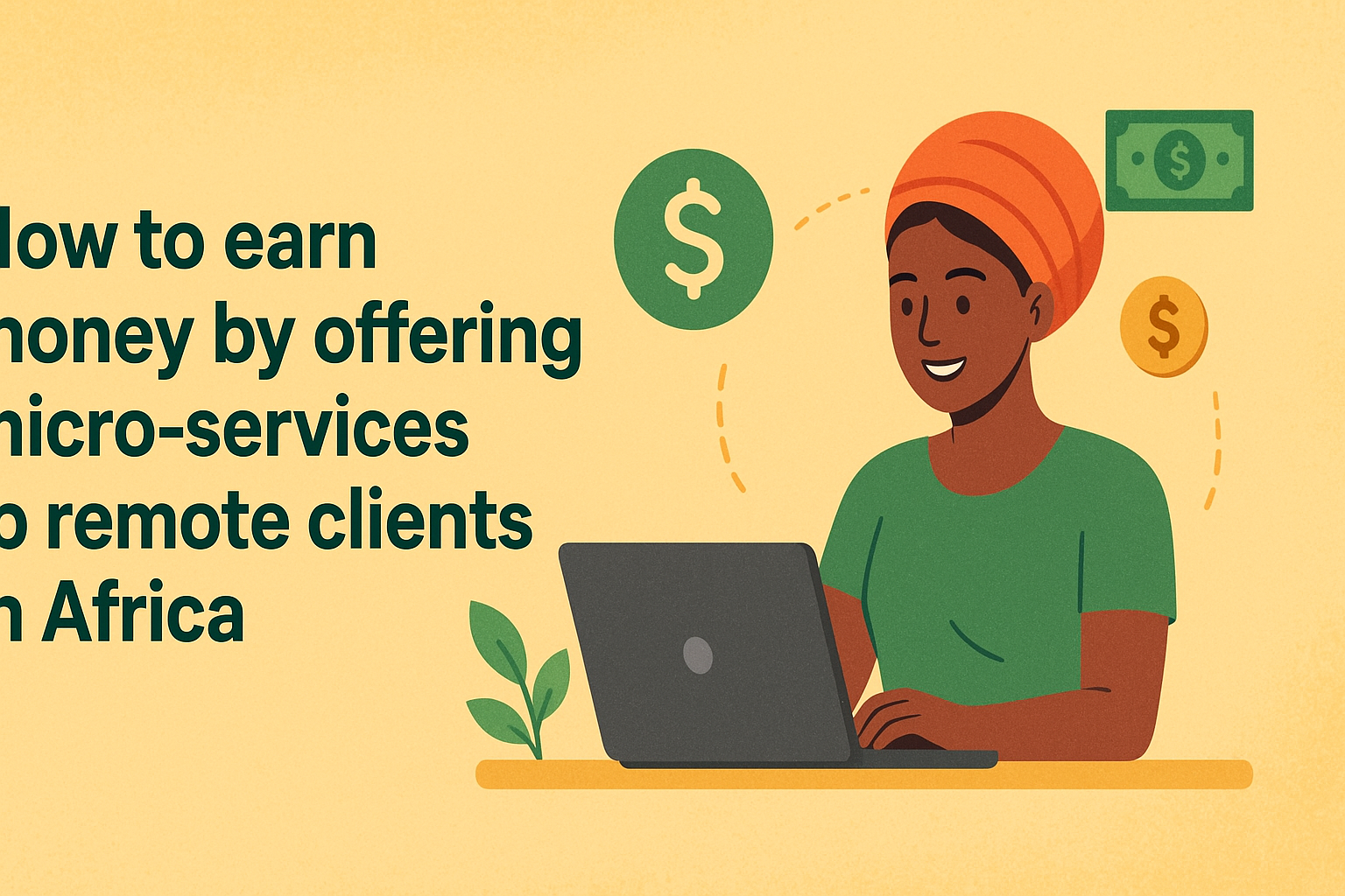 How to earn money by offering micro-services to remote clients in Africa
