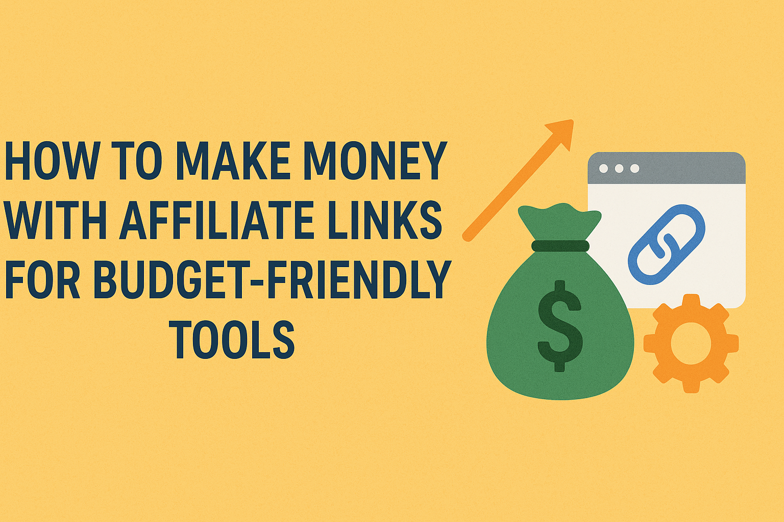 How to make money with affiliate links for budget-friendly tools