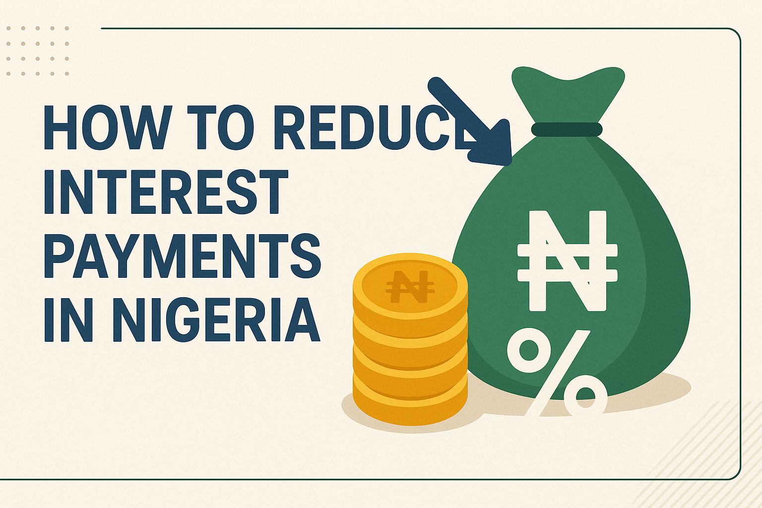 How to reduce interest payments in Nigeria