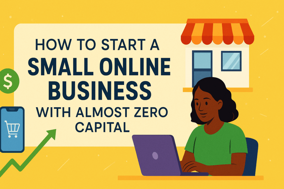 How to start a small online business with almost zero capital