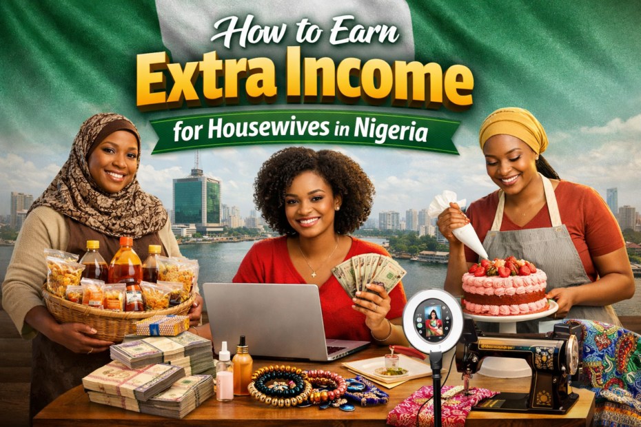 Nigerian housewife working from home and earning extra income through small business or online work
