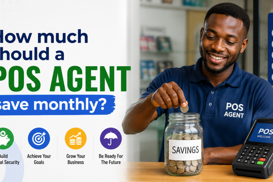 How much should a POS agent save monthly?